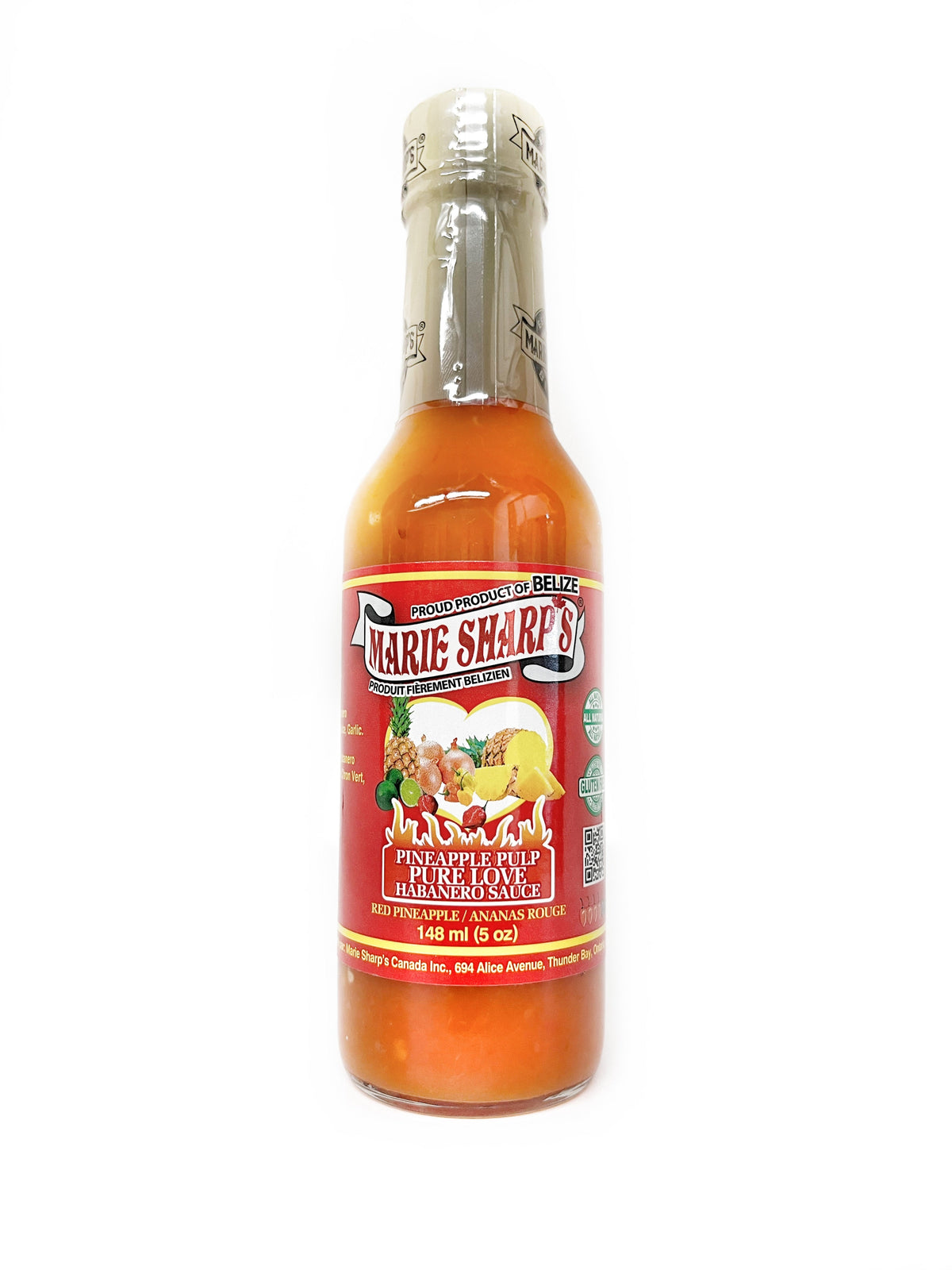 Sauce piquante à l'ananas rouge Marie Sharp's