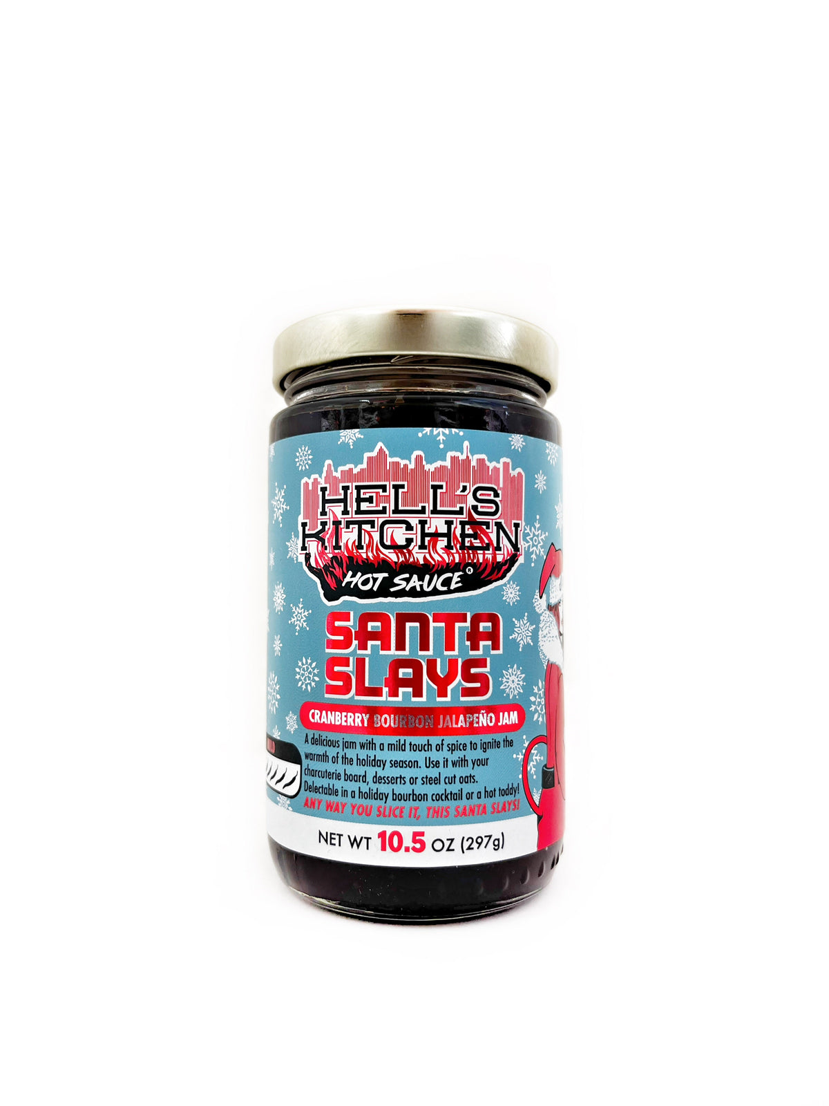 Hell's Kitchen Santa Slays Cranberry Bourbon Jalapeno Jam