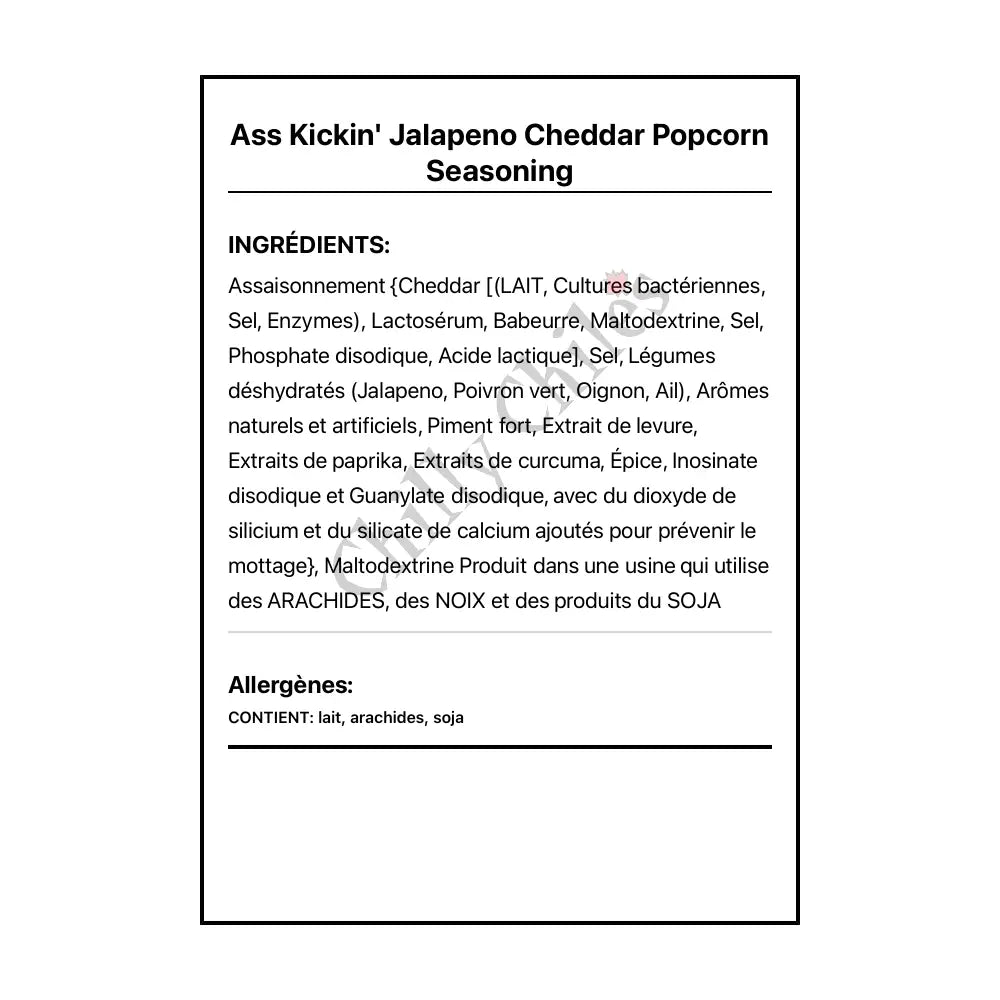 Ass Kickin’ Jalapeno Cheddar Popcorn Seasoning - Spice/Peppers
