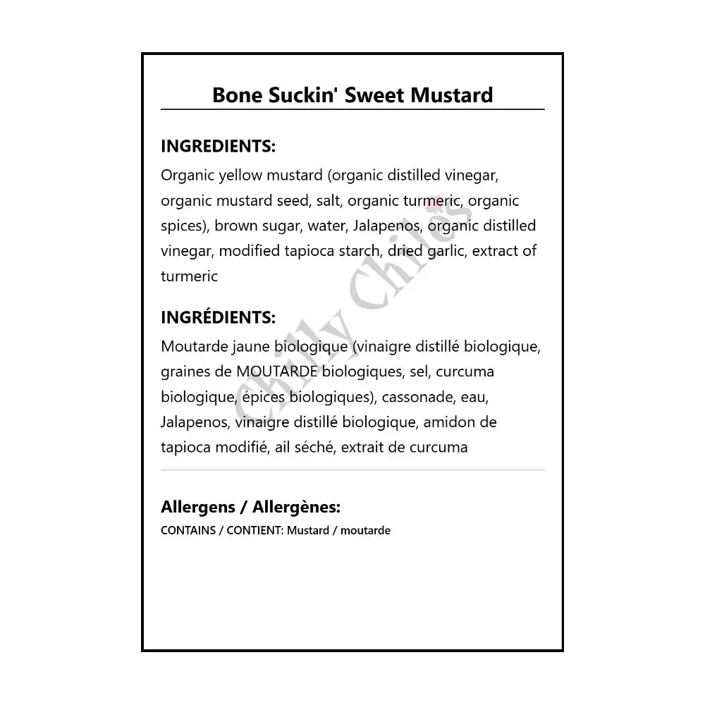 Bone Suckin’ Sweet Mustard - Mustard
