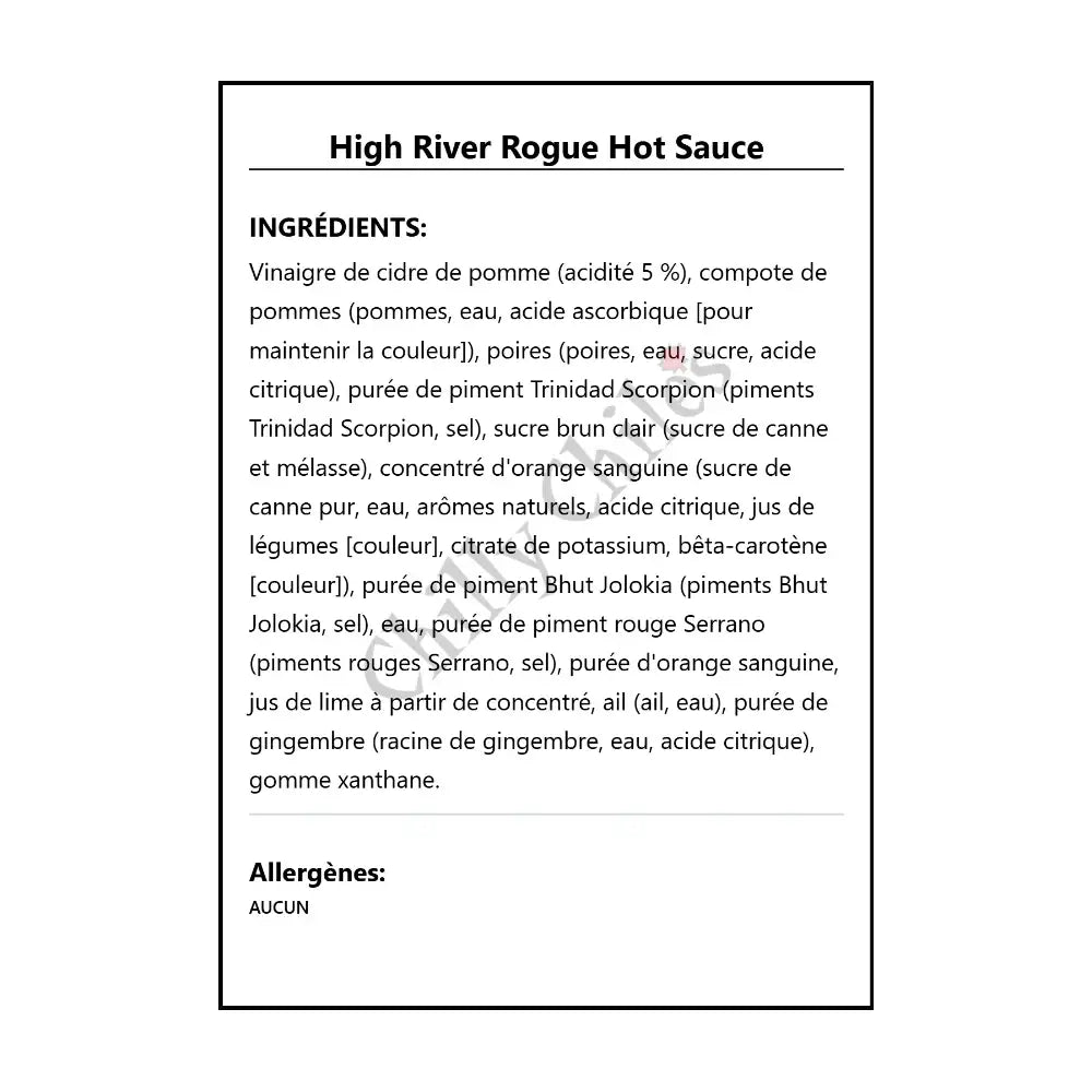 High River Rogue Hot Sauce - Hot Sauce
