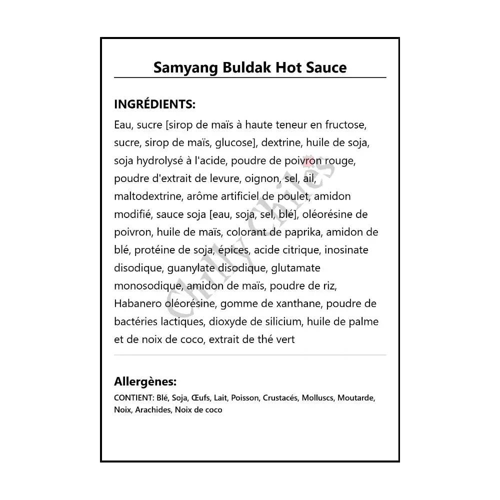 Samyang Buldak Hot Sauce - Hot Sauce