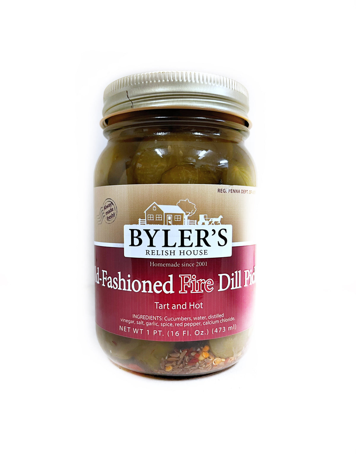 Byler's Old-Fashioned Fire Dill Pickles