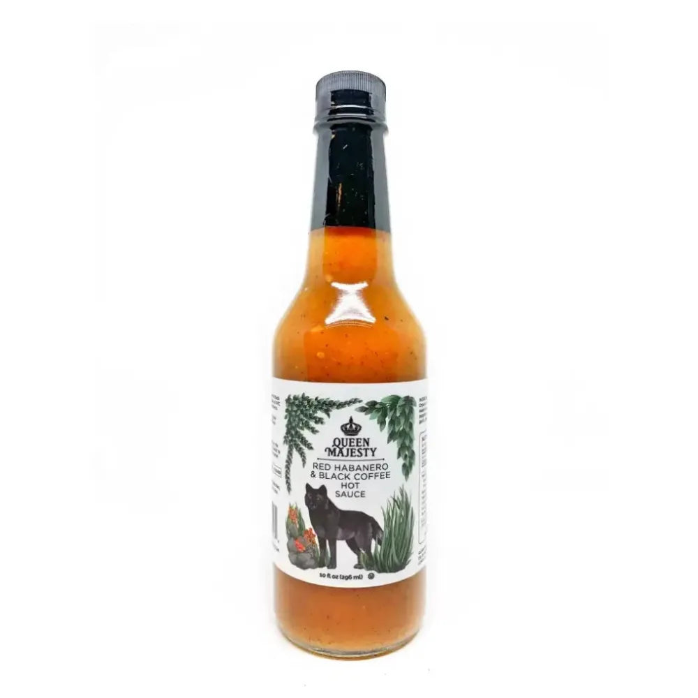10oz Queen Majesty Red Habanero & Black Coffee Hot Sauce - Main Image