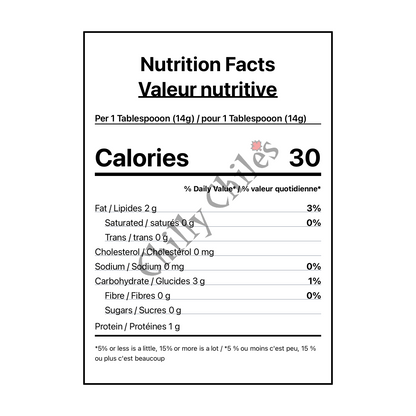 Hot Crispy Oil Crispies Fried Garlic & Onion - Canadian Nutrition Facts