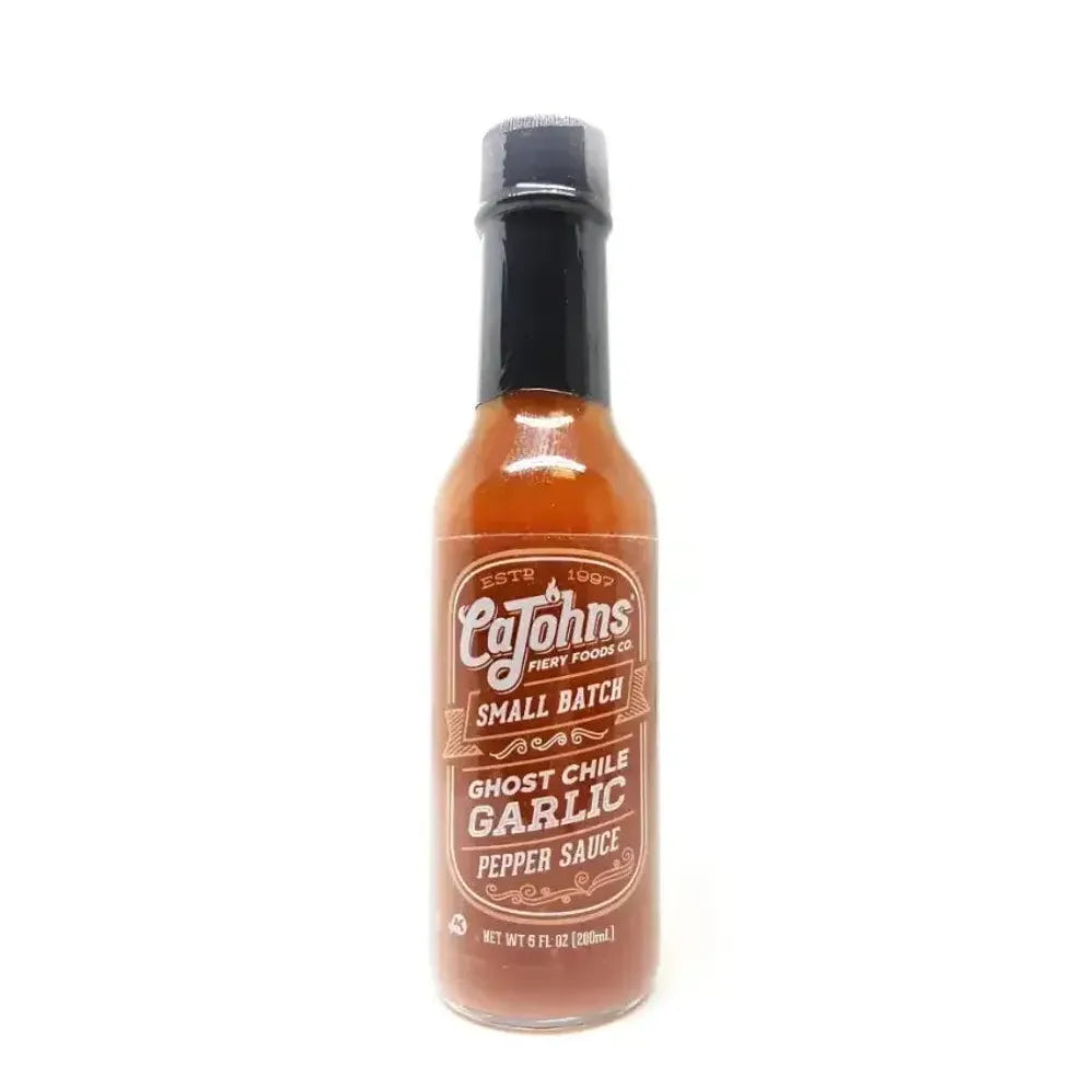 CaJohns Ghost Chile Garlic Small Batch Hot Sauce - Main Image