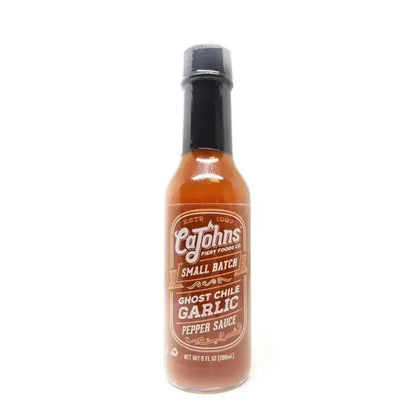 CaJohns Ghost Chile Garlic Small Batch Hot Sauce - Main Image