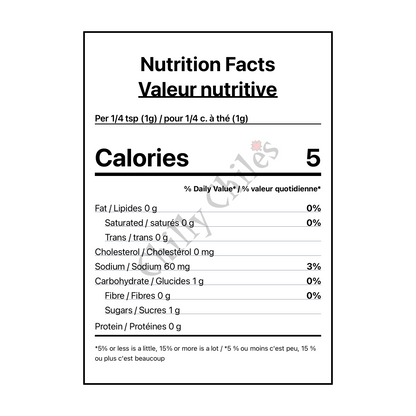 Bone Suckin' Seasoning & Rub - Canadian Nutrition Facts