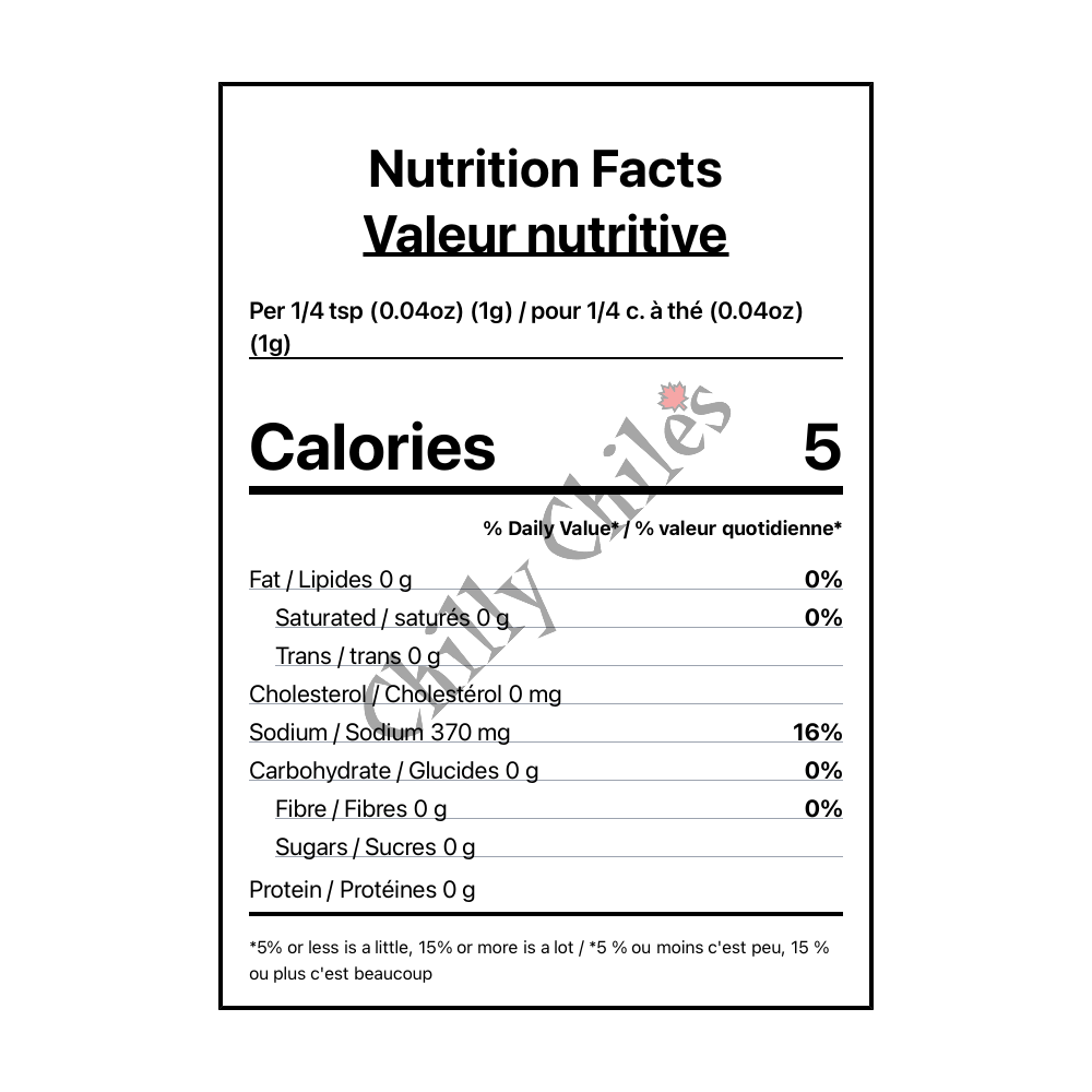 Slap Ya Mama Seafood Boil - Canadian Nutrition Facts