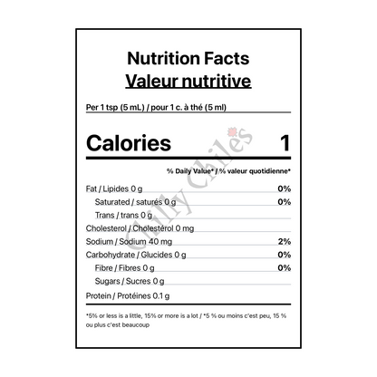 Britannia Mills Dill Pickle Hot Sauce - Canadian Nutrition Facts