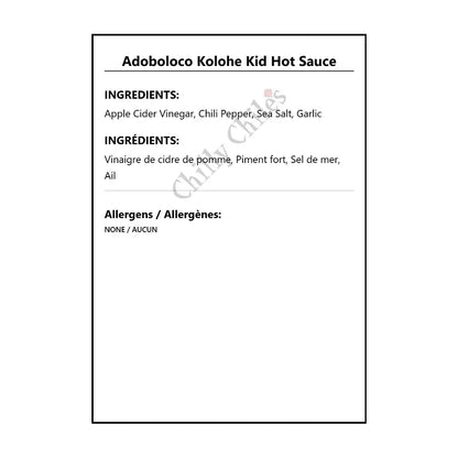 Adoboloco Kolohe Kid Hot Sauce - Hot Sauce