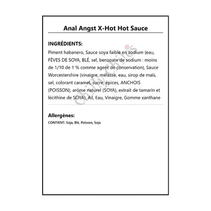 Anal Angst X-Hot Hot Sauce - Hot Sauce