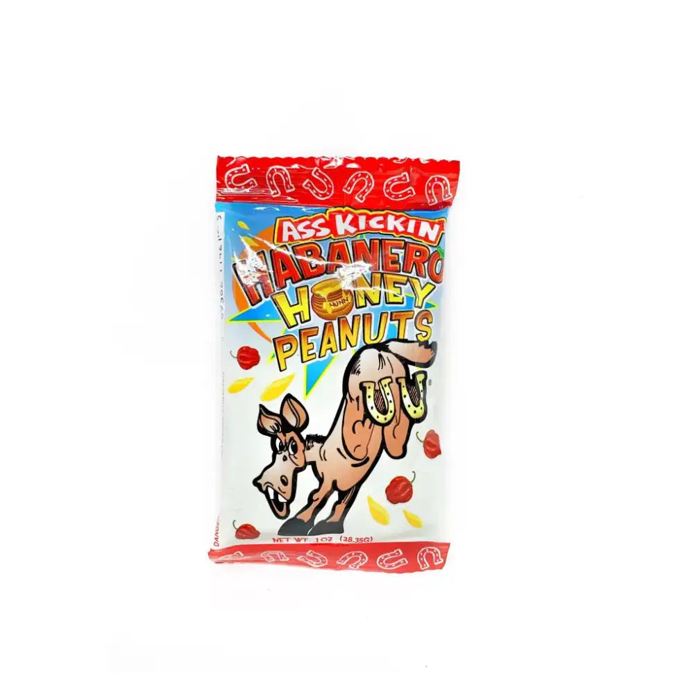 Ass Kickin’ Habanero Honey Peanuts 1 oz. - Snacks