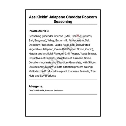 Ass Kickin’ Jalapeno Cheddar Popcorn Seasoning - Spice/Peppers