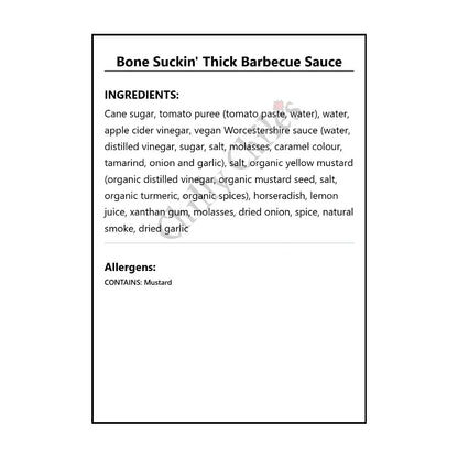 Bone Suckin’ Thick Barbecue Sauce - BBQ Sauce