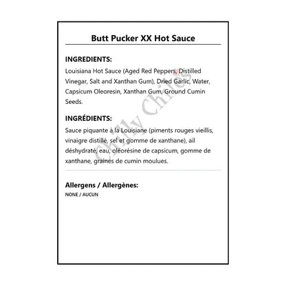 Butt Pucker XX Hot Sauce - Hot Sauce