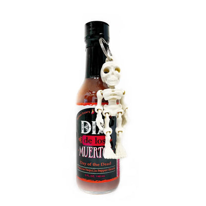 Day Of The Dead Hot Sauce with Skeleton Key Chain - Main Image