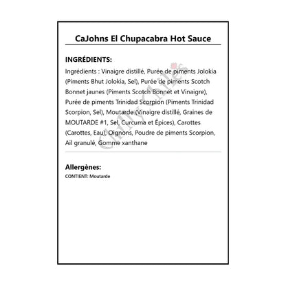 CaJohns El Chupacabra Hot Sauce - Hot Sauce