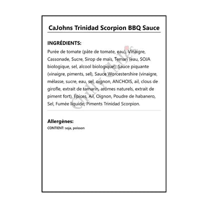 CaJohns Trinidad Scorpion BBQ Sauce - BBQ Sauce