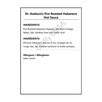 Dr. Assburn’s Fire Roasted Habanero Hot Sauce - Hot Sauce