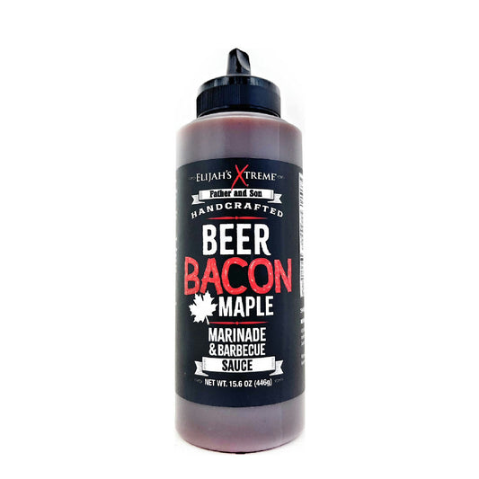 Sauce BBQ Érable et Bacon de Elijah's Xtreme pour la Bière