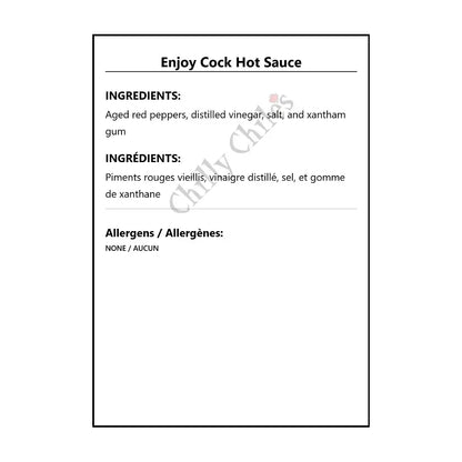 Enjoy Cock Hot Sauce - Hot Sauce