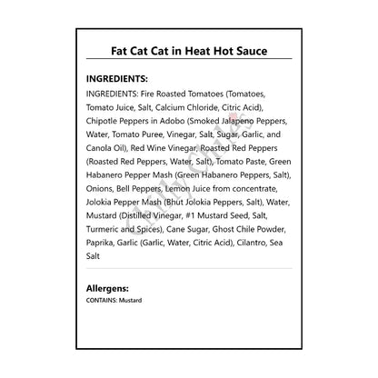 Fat Cat Cat in Heat Hot Sauce - Hot Sauce