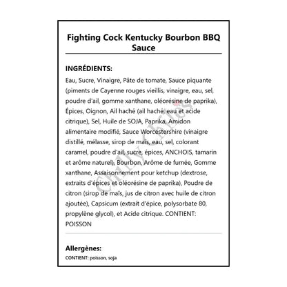 Fighting Cock Kentucky Bourbon BBQ Sauce - BBQ Sauce