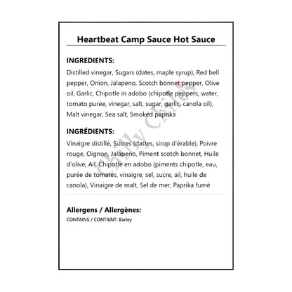 Heartbeat Camp Sauce Hot Sauce - Hot Sauce