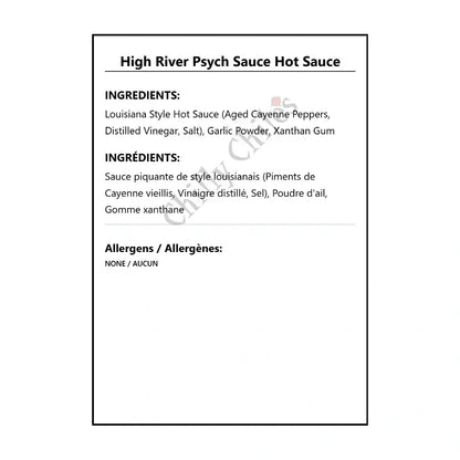 High River Psych Sauce Hot Sauce - Hot Sauce
