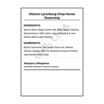 Historic Lynchburg Chop House Seasoning - Spice/Peppers