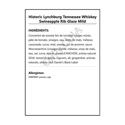 Historic Lynchburg Tennessee Swineapple Rib Glaze Mild - BBQ Sauce