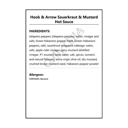 Hook & Arrow Sauerkraut & Mustard Hot Sauce - Hot Sauce