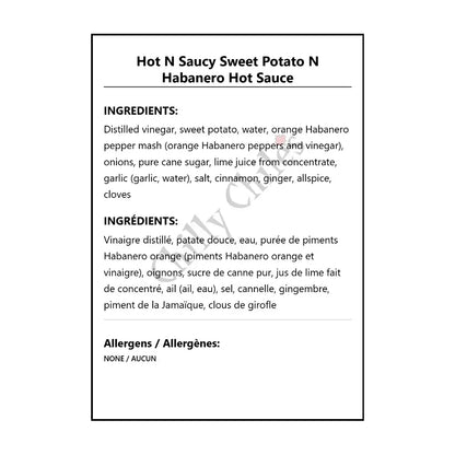 Hot N Saucy Sweet Potato N Habanero Hot Sauce - Hot Sauce