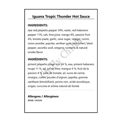 Iguana Tropic Thunder Hot Sauce - Hot Sauce