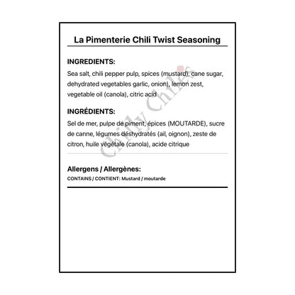 La Pimenterie Chili Twist Seasoning - Spice/Peppers