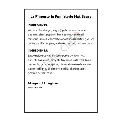La Pimenterie Fumisterie Hot Sauce - Hot Sauce