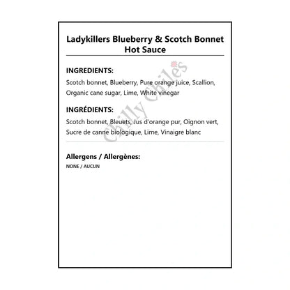 Ladykillers Blueberry & Bonnet Hot Sauce - Hot Sauce