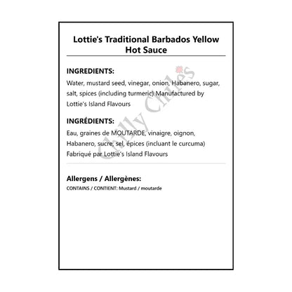 Lottie’s Traditional Barbados Hot Sauce - Hot Sauce