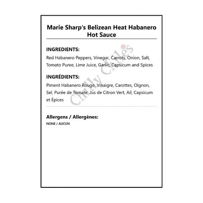Marie Sharp’s Belizean Heat Habanero Hot Sauce - Hot Sauce