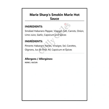 Marie Sharp’s Smokin Marie Hot Sauce - Hot Sauce