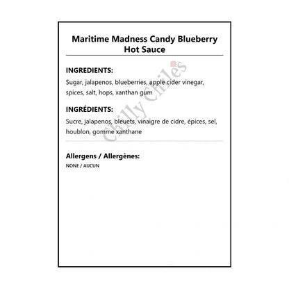 Maritime Madness Candy Blueberry Hot Sauce - Hot Sauce