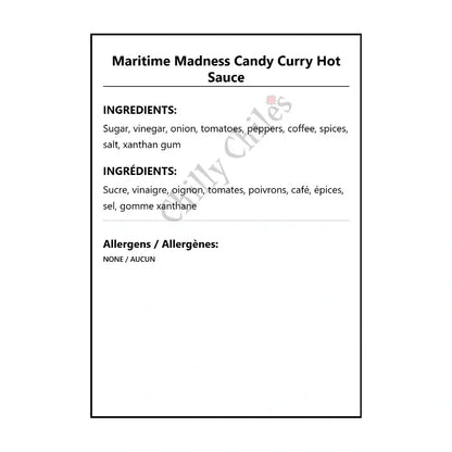 Maritime Madness Candy Curry Hot Sauce - Hot Sauce
