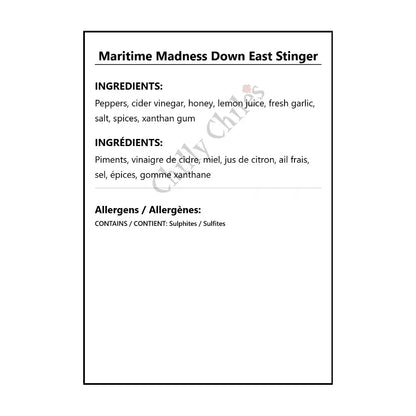 Maritime Madness Down East Stinger - Hot Sauce