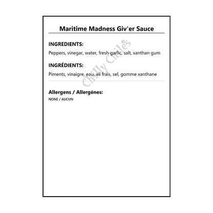 Maritime Madness Giv’er Sauce - Hot Sauce