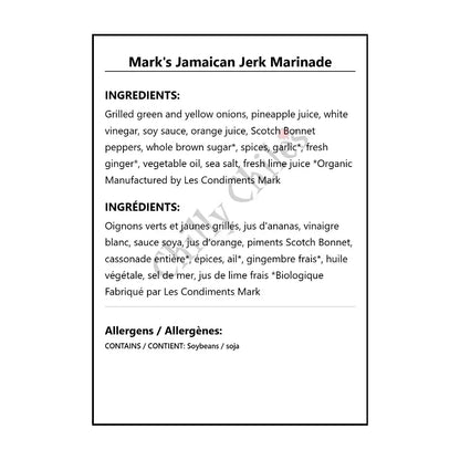 Mark’s Jamaican Jerk Marinade - Marinade