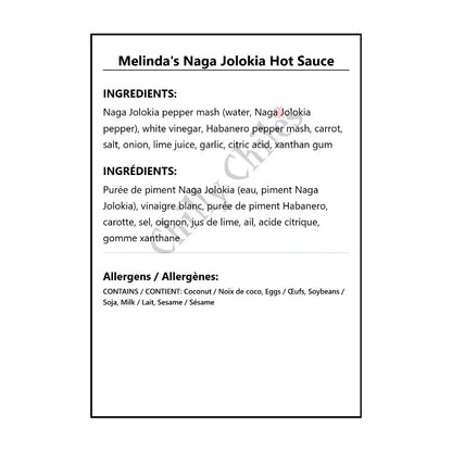 Melinda’s Naga Jolokia Hot Sauce - Hot Sauce