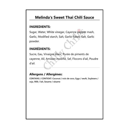 Melinda’s Sweet Thai Chili Sauce - Hot Sauce