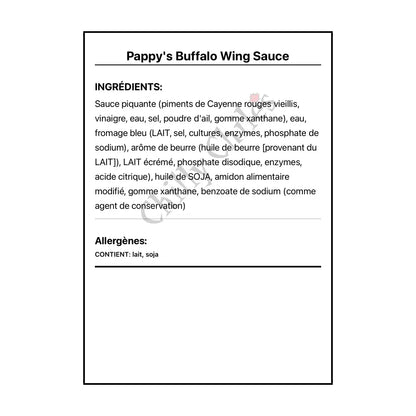 Pappy’s Buffalo Wing Sauce - Wing Sauce