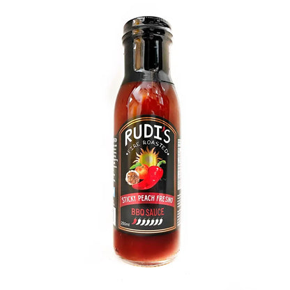 Rudi’s Sticky Peach Fresno BBQ Sauce - BBQ Sauce